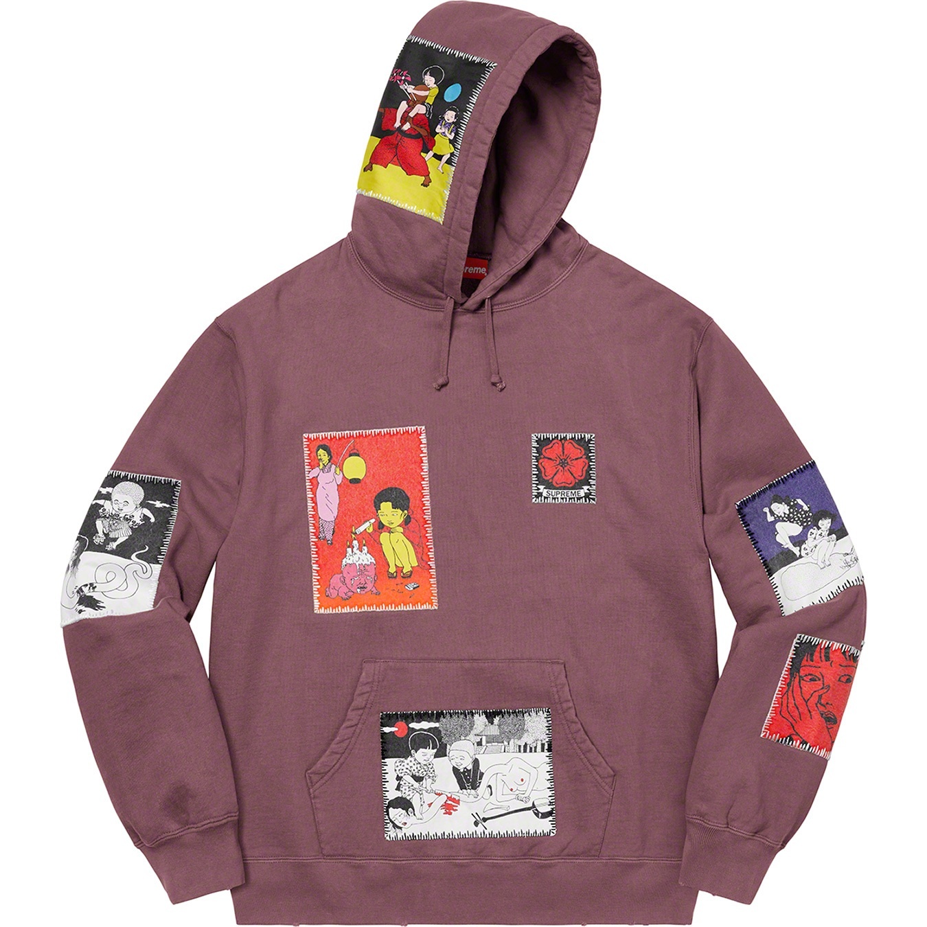 Toshio Saeki/Supreme Hooded Sweatshirt view 8
